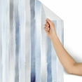 thumbnail image 3 of MuralsPrint Baby Blue Watercolor Strips Removable Wallpaper - 10'ft H x 24''inch W, 3 of 4
