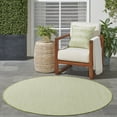 thumbnail image 5 of Nourison Courtyard Indoor/Outdoor Ivory Green 4' x Round Area Rug (4 Round), 5 of 9