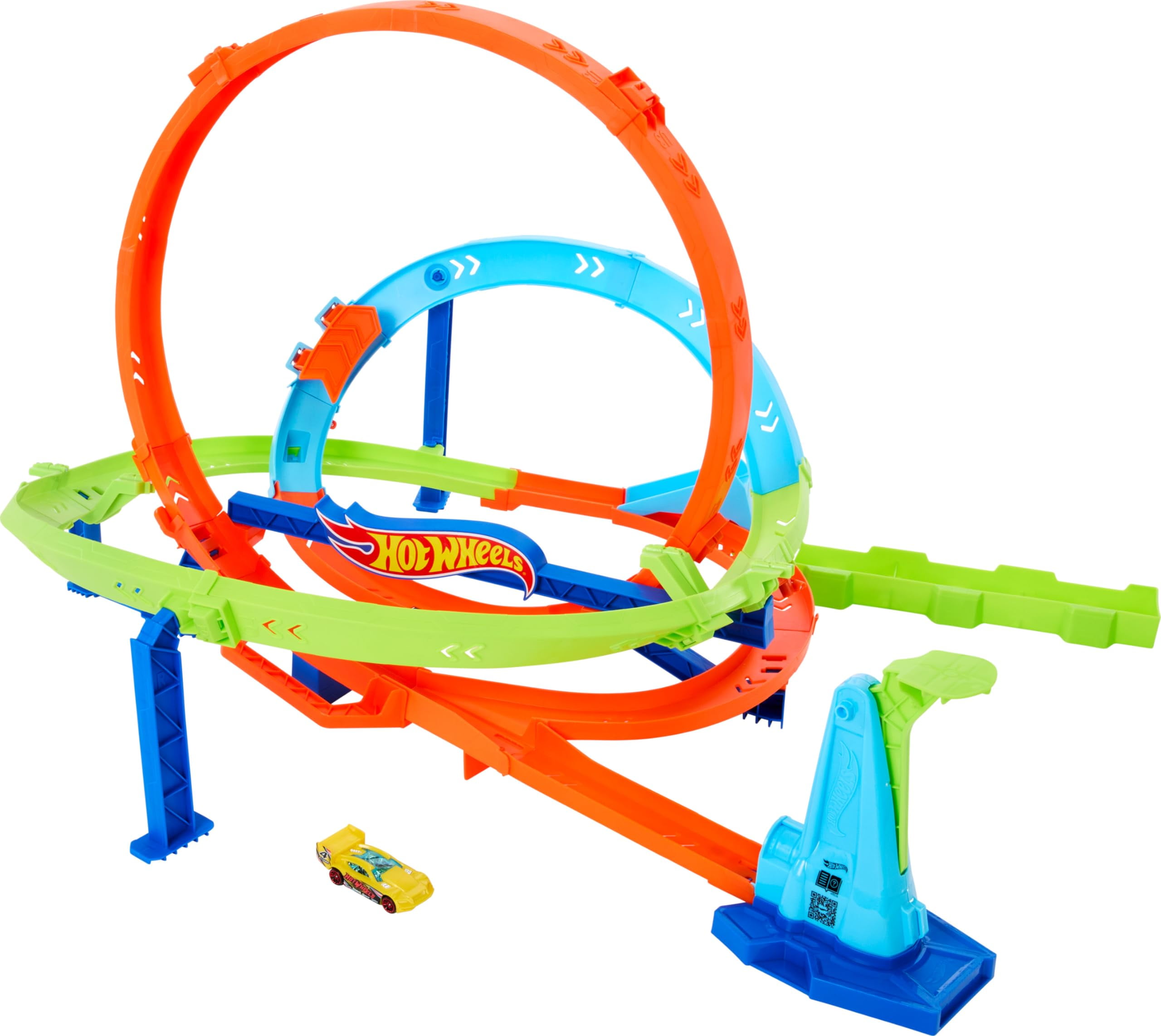 Hot Wheels Sharkport Showdown Giant Trackset with 18 Cars