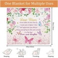 thumbnail image 5 of Mom Gifts Blanket, Butterfly Throw Blanket for Mom, Gifts for Mom Floral Pink Fleece Flannel Mother Blanket, Soft Butterfly Blanket Mother Gifts, Mother‘s Day Blanket Birthday Gifts, 50" x 60", 5 of 6