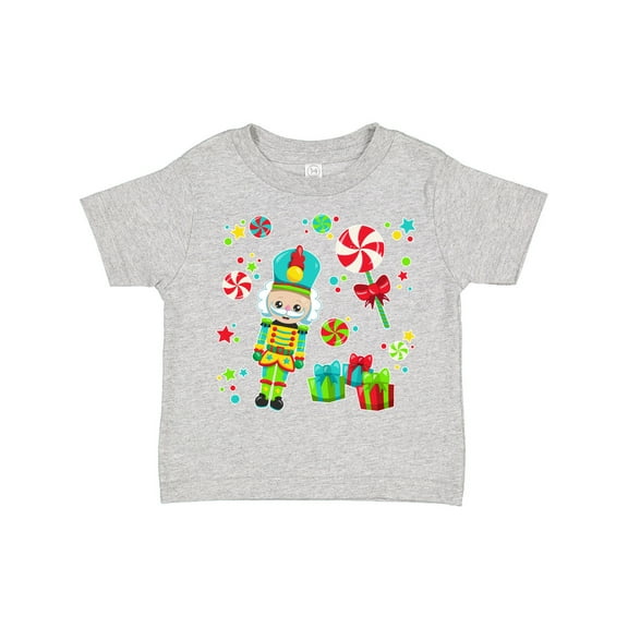 Inktastic Holiday Nutcracker and Candy for Christmas Boys or Girls Toddler T-Shirt