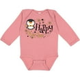 thumbnail image 3 of Inktastic Happy New Year with Cute Penguin Boys or Girls Long Sleeve Baby Bodysuit, 3 of 5