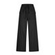 thumbnail image 3 of Pantalones Elásticos de Cintura para Mujeres Pantalones Largos de Cordón de Mezcla de Lino Sólido con Bolsillos Laterales Casual, Pantalones de Lino de Mujer con Bolsillos, 3 of 7