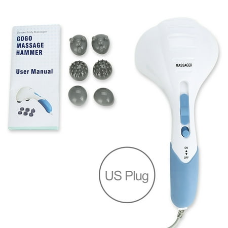 Walfront Double Heads Electric Massager Handheld Full Body Massage Muscle Vibrating Relax Machine Us Electric Massager Muscle Relax Massager Walmart Canada