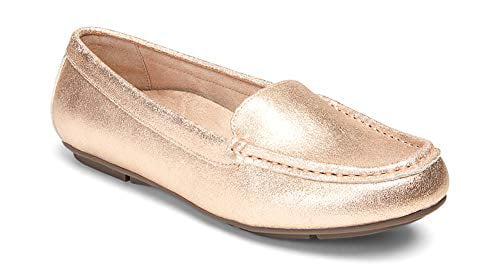 Driver Moccasin Flats with Concealed Orthotic Arch Support Vionic Women's Debbie 