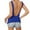 Blue, variant on Blouses For Womens Deep V Back Slim Fit Elastic Vest Trendy Ladies Solid Color Backless Beach Vacation Top
