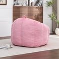 thumbnail image 6 of S-HOME Ergonomic Corduroy Bean Bag Chair for Adults and Teens in Classic Colour with Supportive Armrests for All Spaces, Pink, 6 of 13