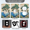 thumbnail image 3 of Yayeee Blank Wall Plate Cover 1-Gang 4.5"x2.7" Home Unused Decorative Outlet, Large Pine Tree, 3 of 7