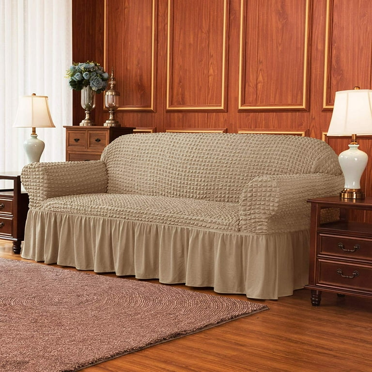 Sofa cover with ruffles new arrivals
