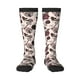 thumbnail image 1 of Balery Retro Red Black Roses Calcetines novedosos Calcetines deportivos Calcetines hasta la rodilla Calcetines de algodón Calcetines originales y geniales, 1 of 6