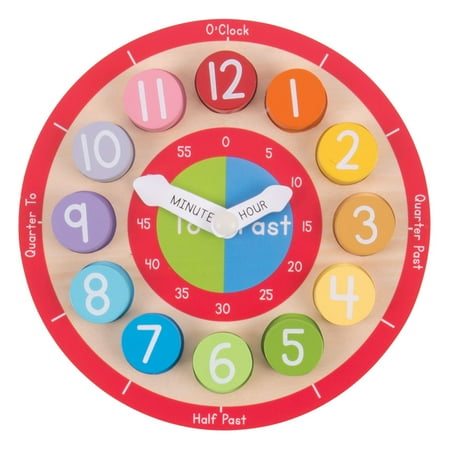 UPC: 0691621199060 | Wooden Teaching Clock