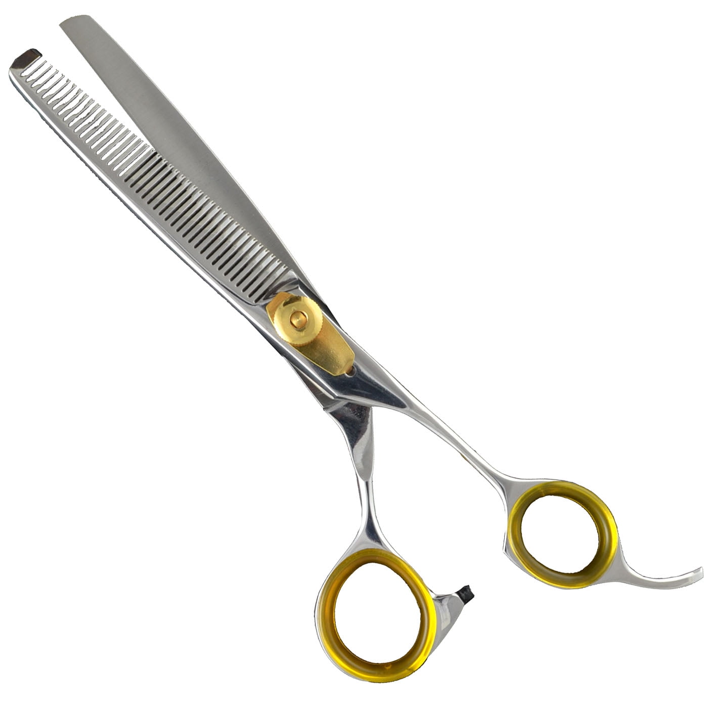 Sharf Professional Pet Shears Kit Gold Touch 6.5" 42Tooth Thinning Scissors & Pet Grooming 7.5