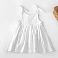 thumbnail image 2 of MEZZALL Toddler Kids Girls Solid Color Linen Pockets Sleeveless Beach Straps Dress Sundress, 6-7 Years, 2 of 3