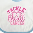 thumbnail image 4 of Inktastic Tackle Breast Cancer Pink Ribbon Awareness Boys or Girls Baby Bib, 4 of 4