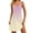 Yellow, variant on Womens Tank Dresses 2025 Casual V Neck Sleeveless Sundresses Boho Beach With Pockets Olive Green