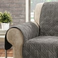 thumbnail image 4 of SureFit Microfiber Pet Chair Furniture Cover in Dark Grey, 4 of 7
