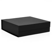 Collapsible Gift Box With Magnetic Closure - 13-1/2 X 10 X 3-1/2- Black - Package 5 | Quantity: 5 by Paper Mart
