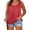 B0091-Red, variant on Auralook Plus Size Tops for Women Sleeveless Summer Tank Top Loose Fit Casual Tunics Shirts