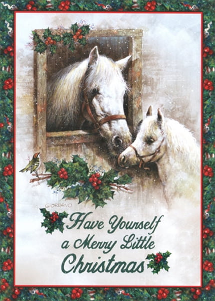 LPG Greetings Winter Horses : Giordano Christmas Card - Walmart.com