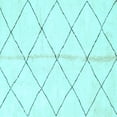 thumbnail image 1 of Ahgly Company Indoor Square Solid Light Blue Modern Area Rugs, 3' Square, 1 of 4