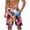 Multicolor, variant on Shorts for Men Elastic Waist Drawstring Casual Hawaii Print Shorts Beach Shorts with Pockets Hiking Short