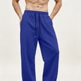 thumbnail image 5 of Sweatpants for Men Fleece Open Hem Straight Leg Athletic Joggers Baggy Sweatpants Open Leg Jogger Trouser Track Pants Sports, 5 of 7