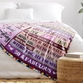 thumbnail image 3 of LHSHID 50th Birthday Gifts for Women 50th Birthday Decorations Women Blanket Funny Gifts for Women Gift Ideas for Her Wife Mom Bed Throw Cool Blanket 60"x80", 3 of 7
