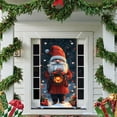 thumbnail image 5 of Oioii Merry Christmas Door Banner 35x71in Santa Claus Holiday Front Door Background Winter Christmas Porch Decorations for Indoor Outdoor Xmas Party Decor, 5 of 6