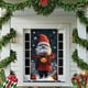 thumbnail image 5 of Cubierta de puerta navideña de 35 x 71 pulgadas - Diseño de Papá Noel - Decoración navideña para puerta - Decoración para festivales y fiestas, 5 of 5