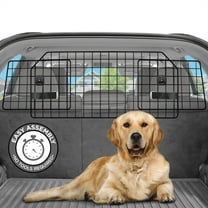 Pawple Adjustable Dog Car Barrier with Mesh Divider for SUVs, Cars, Trucks