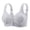 (Style 1)Silver, variant on EaskTriop Bras for Older Women Front Closure Wireless Supportive Full Coverage Bra with Adjustable Wide Straps Everyday Comfort