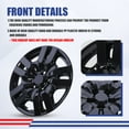 thumbnail image 3 of Wheel Rims Covers 16 inch 4 Pieces ,for 2007-2012 Nissan Altima/2008-2009 Nissan Altima Coupe Compatible with Steel Wheels and Bolt on Installation Hubcaps PP Material (Black Lacquer), 3 of 8