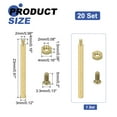thumbnail image 2 of Uxcell Male Brass Hex Spacer Standoffs Screws Nuts, Hex Column Screw Nut Assortment Kit M2*20+3, 2 of 7