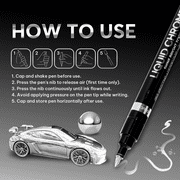 3PK Permanent Liquid Mirror Chrome Marker for Any Surface Chrome Paint Pen for Repairing, Model Painting, Marking or DIY Art Projects