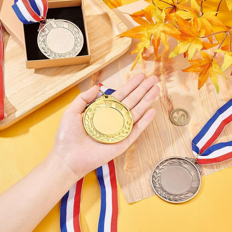 Funny Last Place Gold Medals - 2.5" Gag Loser Award Medals With Ribbon For Pranks & Last Place Prizes