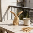 thumbnail image 2 of Easter Bunny Ornaments, Woven Willow Rabbit Figurines Crafted, Easter Rabbit Decor, Easter Rattan Bunny Resin Ornaments for Home Courtyard Tabletop to Enhance The Easter Atmosphere 3.5"x3.5"x4.7", 2 of 7
