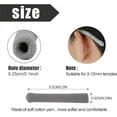 thumbnail image 2 of NOGIS Soft Knitting Cotton Fabric Eyeglasses Temple Tips Sleeve Retainer, Eyeglasses Ear Cushion, Anti-Slip Elastic Comfort Glasses Ear Cushions, Eyeglasses Ear Grips for Glassses (2pairs Grey), 2 of 7