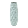 thumbnail image 2 of HomeDM Green Plastic Flower Vases, Ceramic Look Plastic Vase for Arranging Bouquets Unbreakable Vase for Flowers Plants Living Room Wedding Decor, 2 of 6