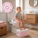 thumbnail image 5 of BEBBLY Bañito Entrenador Infantil con Almacenamiento Asiento Antiderrapante para Niños y Niñas de 6 Meses a 3 Años Fácil de Limpiar Ideal para Aprender a Ir al Baño (ROSA), 5 of 7