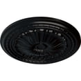 thumbnail image 3 of Ekena Millwork 20 1/2"OD x 1 7/8"P Alexa Ceiling Medallion (Fits Canopies up to 2 7/8"), Hand-Painted Jet Black, 3 of 6