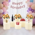 thumbnail image 4 of 8pcs Foldable Paper Column Display Stands Round Cylinder Wedding Flower Stands, 4 of 12