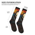 thumbnail image 2 of Lsque Vibrant Skull Soldier Pattern Sport Compression Socks for Men & Women 15-20 mmHg Knee High Nurse Pregnant Running Medical and Travel Athletic, 2 of 6