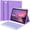 Purple, variant on Magnetic Detachable Backlit Bluetooth Keyboard Smart Folio with Pencil Holder Compatible with iPad Mini 6th/7th Gen 8.3" 2021/2024,Black