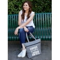 thumbnail image 3 of Coffee Scrubs and Rubber Gloves Gray Lexie Zippered Tote Bag, 3 of 3