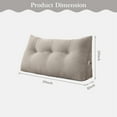 thumbnail image 6 of Lovote Large Headboard Pillow - Removable Cover | 100% Cotton Filling | Bolster for Daybed & Sofa, 6 of 7