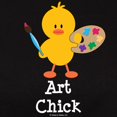 thumbnail image 3 of CafePress - Art Chick Women's Dark T Shirt - Women's Traditional Fit Dark T-Shirt, 3 of 4