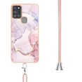 thumbnail image 3 of Allytech Case for Samsung Galaxy A21s, Galaxy A21S Case Cover, Luxury Marble Serious Rubber Shock-absorbing Drop Protection With Shoulder Strap Lanyard Case Cover for Samsung Galaxy A21s, Pink, 3 of 4