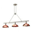 thumbnail image 4 of Meyda Tiffany 205150 3 Light 70" Wide Linear Pendant - Nickel, 4 of 6