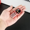 thumbnail image 3 of Unlocked Super Mini Small Mobile Phone,Dual Sim,Bluetooth Dialer,1.0 Inch,Mini Telephone,MP3 MP4,Smallest CellPhone, 3 of 13