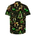 thumbnail image 4 of Elvqul Mens Shirts Button up Christmas Ugly Short Sleeve Printed Shirts for Men, 4 of 5